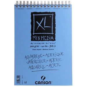Canson XL Mixed Media Pad A4 300gsm 30 Sheets spiral bound drawing painting pad - Picture 1 of 1