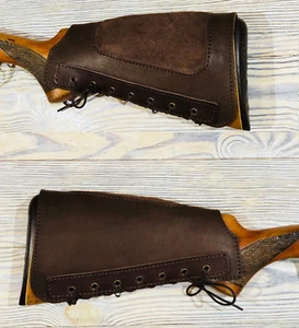 Echtleder Postock Cover Po Stock Holder Wangenauflage Wildleder gepolstert - Bild 1 von 6