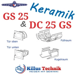Original ATMOS GS25 DC25GS Keramik, Schamott, Brennraum, Füllraum Steine - Bild 1 von 19