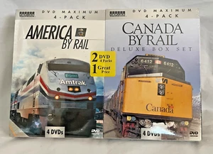 NIP America & Canada By Rail Deluxe - Two 4-Pack DVD Set  (8 DVD's) SEALED - Bild 1 von 2