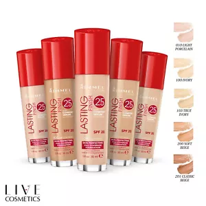 RIMMEL LASTING FINISH FOUNDATION 25HR, With Comfort Serum *CHOOSE YOUR SHADE* - Picture 1 of 10