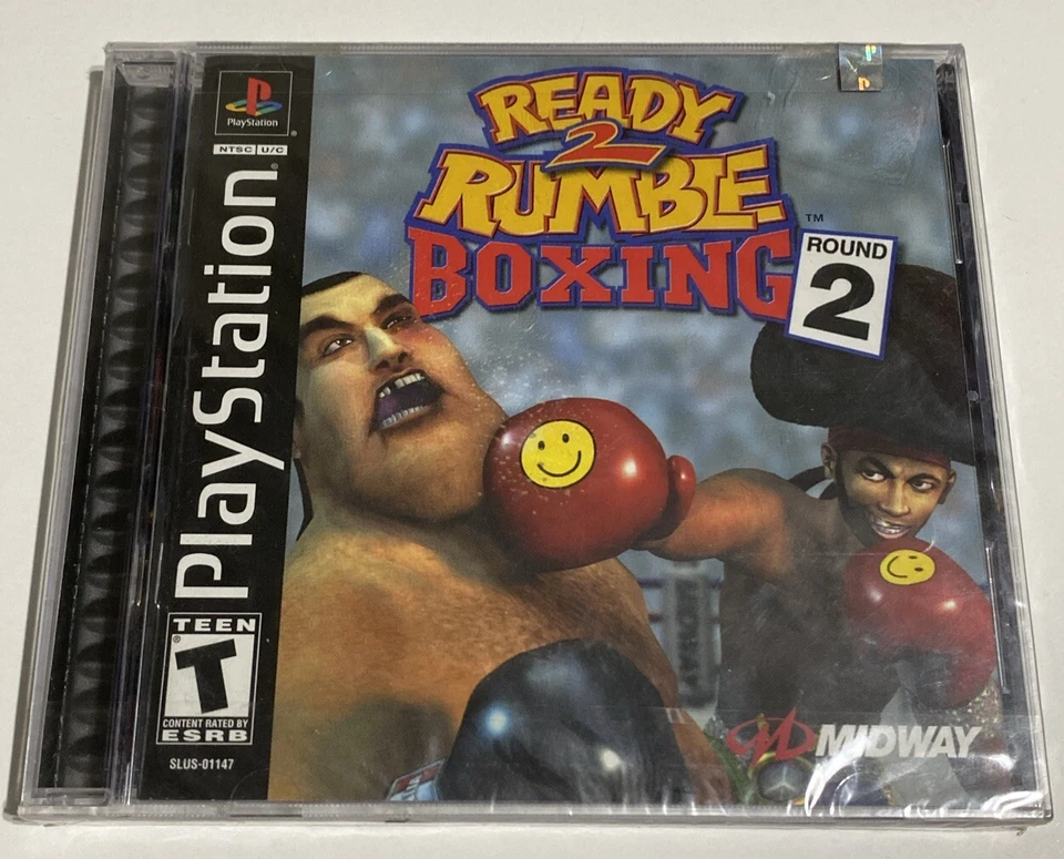 SEALED PS1 Ready 2 Rumble Boxing: Round 2 (Sony PlayStation One, 2000) - Image 1 of 4