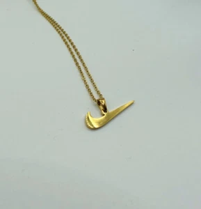 Gold Nike Necklace - Picture 1 of 1