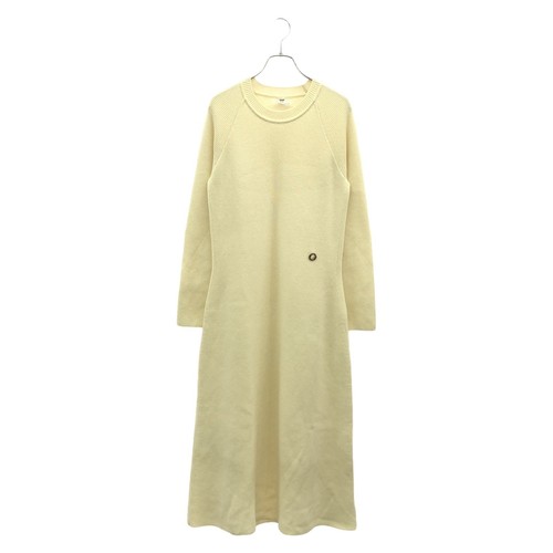 HERMÈS 【Abito】HERMES Vestito Cashmere Bianco Hermes Usat Mod Dalppone