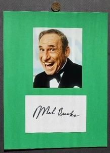 Young Frankenstein Director Mel Brooks signed autographed card & photo SCARCE - - Picture 1 of 1