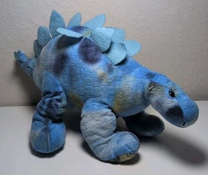 Sound N Light Blue Stegosaurus Dinosaur Plush Stuffed Animal 15" Toy S55 - Picture 1 of 5