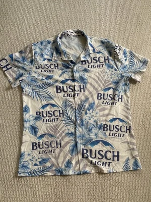 Busch Light Beer Unisex Hawaiian Shirt -  Button Up Shirt.  Unisex XL - Image 1 of 3