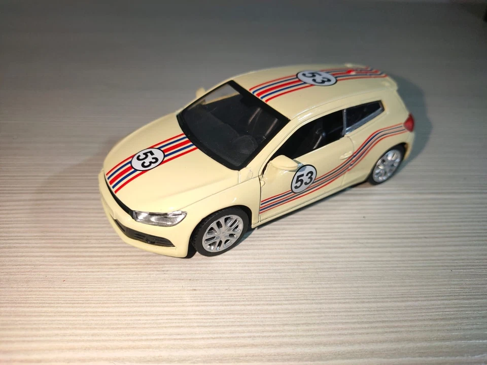 Volkswagen Scirocco 1/32 Rmzcity Nuovo Modellino Auto Die Cast No Burago Solido - Immagine 1 di 4