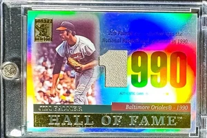 2004 Topps Tribute HALL OF FAME Jim Palmer Material 1990 TRJP-2 - Picture 1 of 2