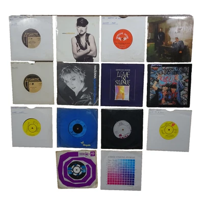 Job Lot 14 x 7" Vinyl Records Singles Mixed Artists Depeche Mode AC/DC Madonna - Image 1 of 4