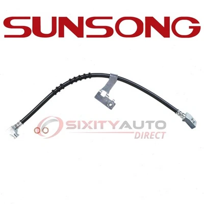 Sunsong Front Right Brake Hydraulic Hose for 1989-1990 Dodge Spirit - Hoses xu Foto 1 de 4