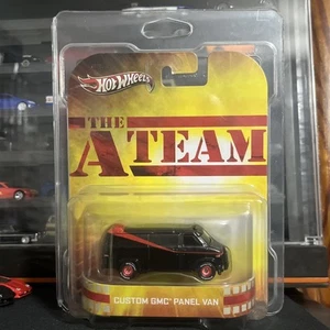 HOT WHEELS 2012 RETRO ENERTAINMENT THE A TEAM CUSTOM GMC PANEL VAN BLACK 1:64 - Picture 1 of 1