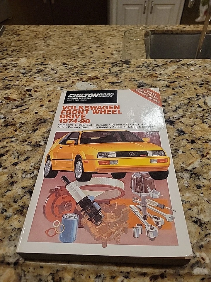 Volkswagen Chilton 1974-1990 Jetta Cabriolet Corrado Dasher Fox GTI Golf Foto 1 de 4