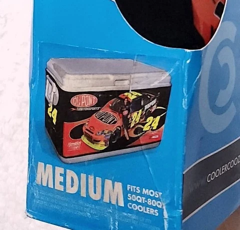 Dupont Jeff Gordon NASCAR COOLER COVER Coozie Neoprene Medium NEW In BOX Racing Cover
