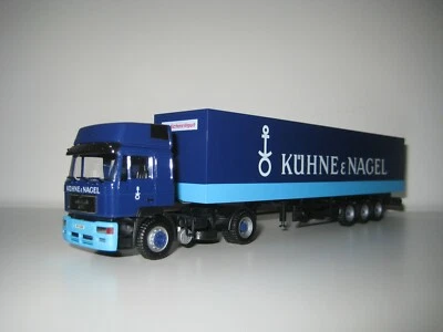 Herpa H0 142960 - Camión MAN con remolque "KÜHNE & NAGEL" - Imagen 1 de 4
