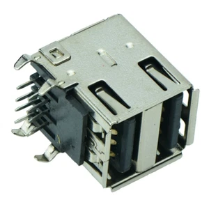2 x Dual USB 2.0 Connector Type A Angled Socket PCB - Picture 1 of 2