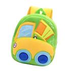 Vehicle Theme Toddler Book Bag Bookbag Casual Plush Kids Backpack for