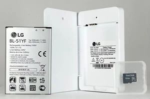 OEM LG G4 Replacement Battery BL-51YF With Charging Cradle & 32GB MicroSD Card - Picture 1 of 6