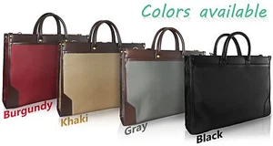 Unisex Business Portfolio Case Briefcase Shoulder Messenger BagTote Bag Handbag - Picture 1 of 24