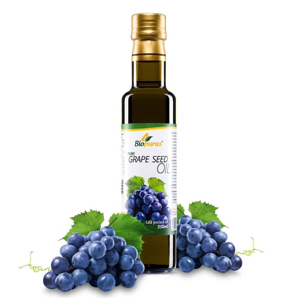 Biopurus Premium Cold Pressed Grape Seed Oil 250ml - Image 1 of 1