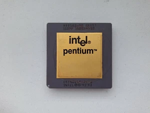 Intel Pentium 90 A80502-90 SX957 no FDIV bug vintage CPU GOLD #2 - Bild 1 von 2