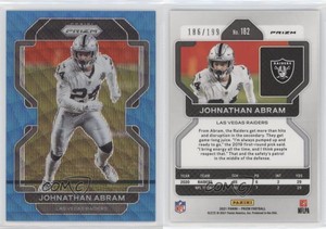 2021 Panini Prizm Blue Wave Prizm /199 Johnathan Abram #182