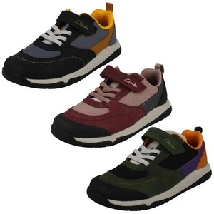 Niños - Clarks Entrenadores Informales con Cierre de Gancho y Lazo 'Steggy Stride K' - Imagen 1 de 28