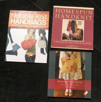 3 BK KNIT Handbags​ Knitting Little Luxuries Gifts Caps Socks Mittens Gloves - Image 1 of 4