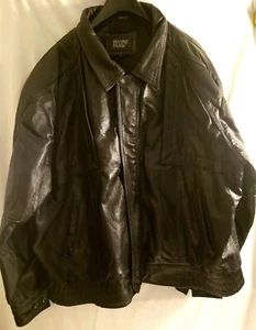 Mens Irvine Park Zip Front Leather Jacket 2 XL ~ Clean ~ No Rips - Picture 1 of 12