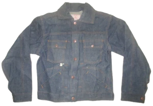 NWOT Vintage Dee Cee size 14 blue denim kids jean jacket never washed or worn - Picture 1 of 4