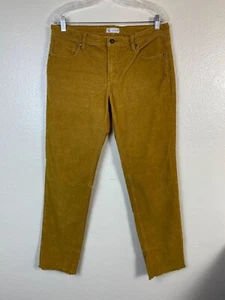 Carve Designs Women Mustard Corduroy Pants Size 10 Organic Cotton Blend Straight - Picture 1 of 17