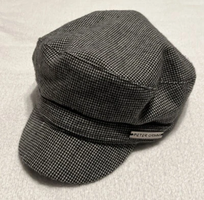 Peter Grimm Cadet Newsboy шляпа крышка микро клетку серый шерсти вискозы эластичной женщин - Изображение 1 из 4
