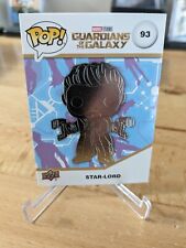 Upper Deck Funko Pop Card Marvel Star-Lord #93 Silver Holo Parallel