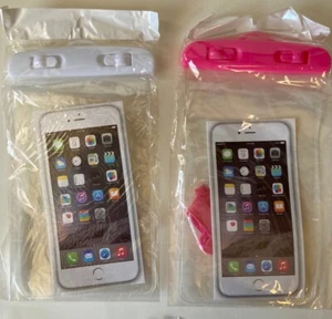 Waterproof Phone Holder BAG LANYARD for iPhone Smart phone Lot Of 2 New - Picture 1 of 5