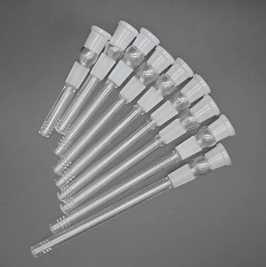 Clear Pyrex Borosilicate Lab Glass 18mm / 18mm Downstem (2.5-7") - Picture 1 of 10