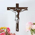 Crucifix Statue Jesus Wall Iron Cross For Baptism Decor Thanksgiving Bedroom