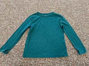 Wonder Nation Boys Long-Sleeved Green Top XS 4-5 - Picture 1 of 3