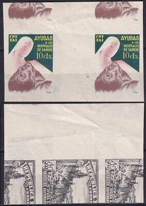 SCW Etiqueta Política CNT FAI Allepuz #1897s con maculatura Defensa de Madrid - Imagen 1 de 1