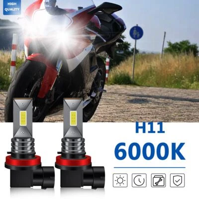 For Ducati 848 EVO 1098 1198 Multistrada 1200 LED Motorcycle Headlight Bulbs - Image 1 of 4