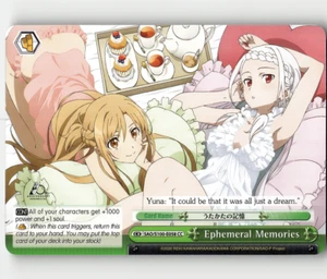 Weiss Schwarz Ephemeral Memories SAO Animation 10th Anniversary - Picture 1 of 1