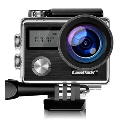 Campark X20 4K Action Kamera 20MP Ultra HD, EIS Stabilisierung, wasserdicht - NEU