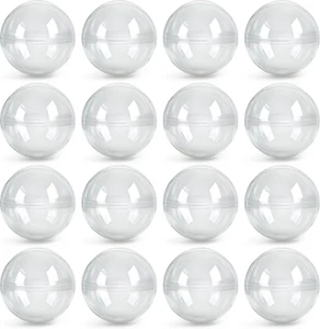 Capsule Vending Machine round 50 Pcs 2 Inch - Gumball Machine Capsules Bulk Clea - Picture 1 of 12