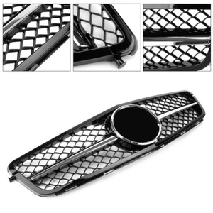 Upper Bumper Mesh Grille Fit Mercedes C63 C-Class Benz C300 W204 C350 08-14 - Picture 1 of 15