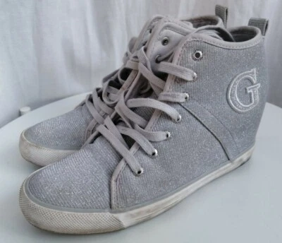 Scarpe GUESS modello FLJLL1FAM12, Colore Argento,  Misura 39, Con Zeppa Interna - Immagine 1 di 4