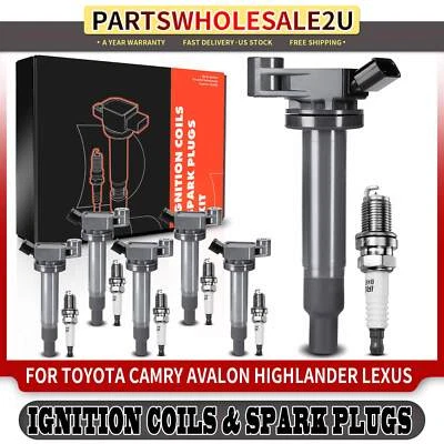 6x Ignition Coil & IRIDIUM Spark Plug Kits for Lexus ES300 RX400h Toyota Camry - Image 1 of 4