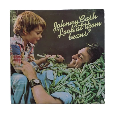 JOHNNY CASH look at them beans (1st uk press) LP CBS 81012, vinyl, album  EX/EX - Image 1 of 4