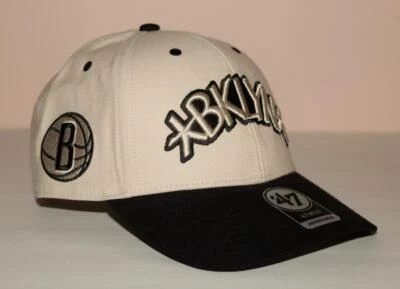 '47 Brand BROOKLYN NETS MVP Strapback Baseball Hat NBA LUNAR Cap BKLYN *C7 - Image 1 of 4