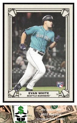 2020-21 Topps 582 Montgomery Club Set 3 #19 Evan White - Seattle Mariners - Image 1 of 2