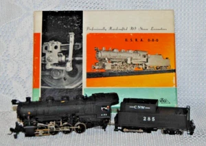 Akane, U.S.R.A. 0-8-0 CNW 285, Brass, Locomotive with Tender, Made in Japan - Picture 1 of 14