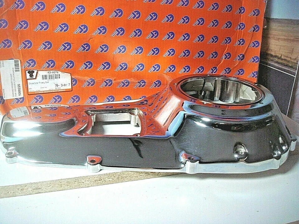 Cubierta primaria exterior cromada Harley TC V-Twin 43-0276 Electra FLH Road King X6 Foto 1 de 4